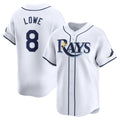 Tampa Bay Rays #8 Brandon Lowe White HeidiMiller Home Limited Player Jersey