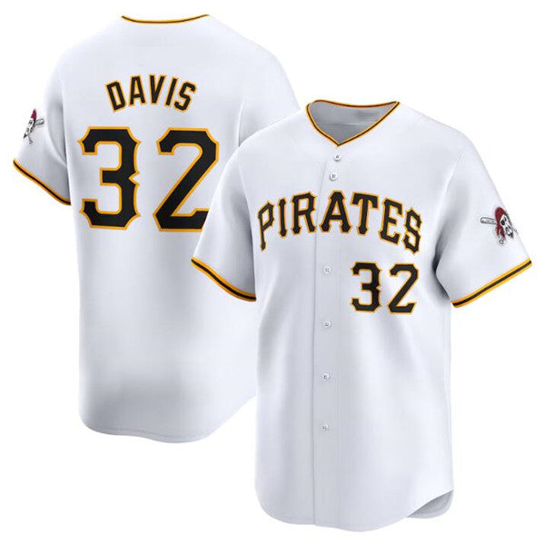 Pittsburgh Pirates #32 Henry Davis White HeidiMiller Home Limited Stitched Jersey
