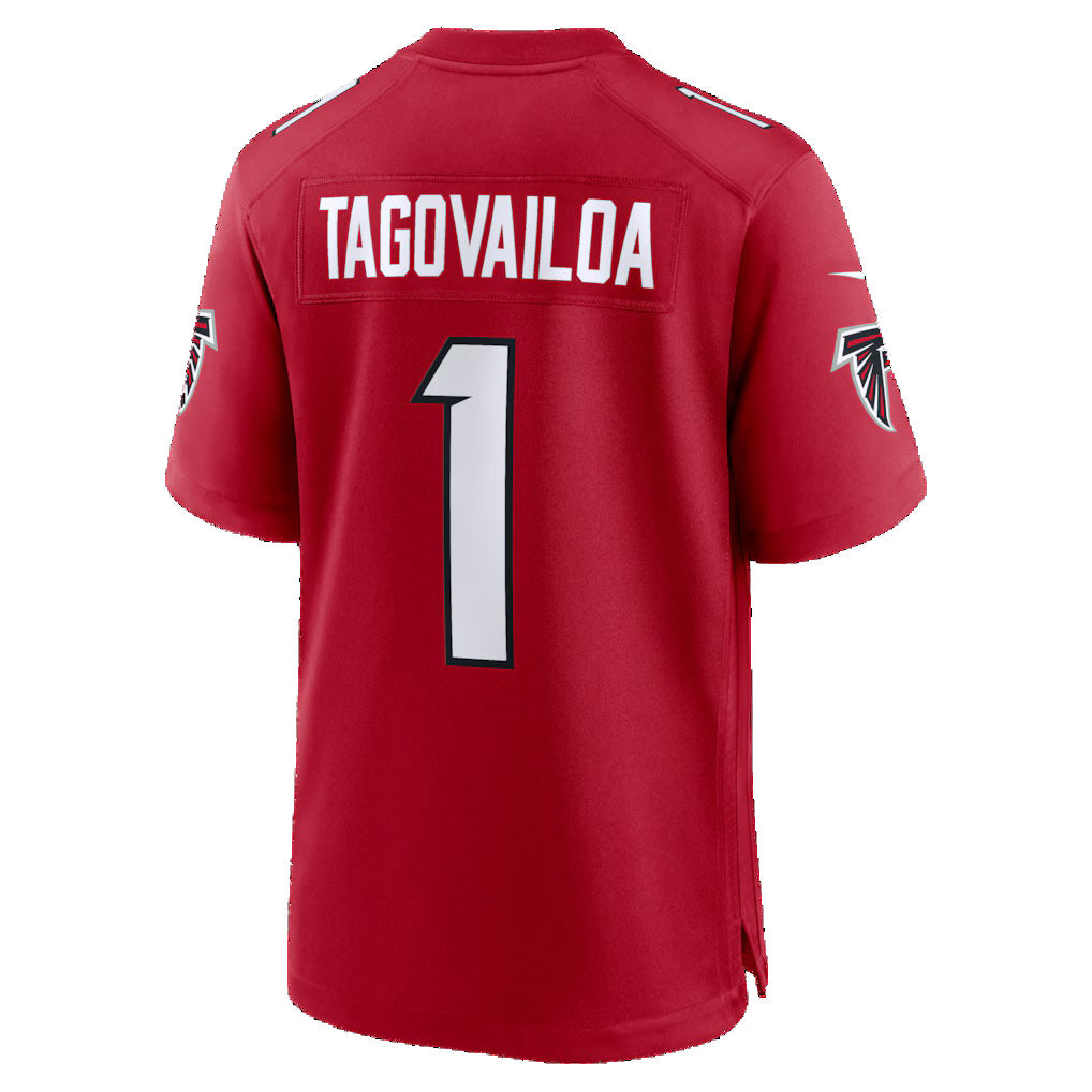 A.Falcons #1 Tua Tagovailoa Red HeidiMiller Game Jersey