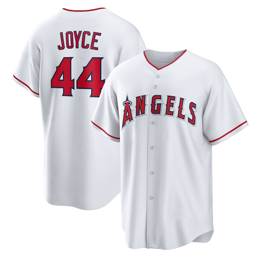 Los Angeles Angels #44 Ben Joyce White HeidiMiller Home Replica Jersey
