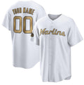 Custom Miami Marlins Active Player White HeidiMiller 2022 All-Star Cool Base Stitched Jersey