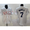 New York Yankees #7 Mickey Mantle White HeidiMiller Bronx Graffiti Vapor Limited Stitched Jersey