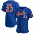 New York Mets #23 Javier Baez Royal HeidiMiller Anthentic Jersey