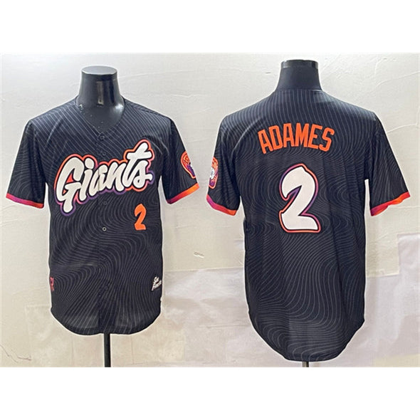 San Francisco Giants #2 Willy Adames Anthracite HeidiMiller 2025 City Connect Limited Stitched Jersey