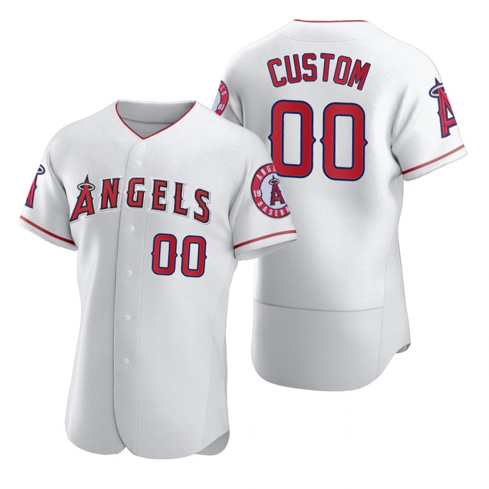 Custom Los Angeles Angels White HeidiMiller 2020 Stitched Flex Base Jersey