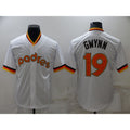 San Diego Padres #19 Tony Gwynn White HeidiMiller Cooperstown Collection Stitched Throwback Jersey