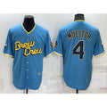 Milwaukee Brewers #4 Paul Molitor Blue HeidiMiller 2022 City Connect Cool Base Stitched Jersey