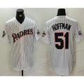 San Diego Padres #51 Trevor Hoffman White HeidiMiller Pinstripe Jersey