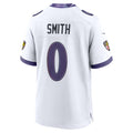 B.Ravens #0 Roquan Smith White HeidiMiller Game Jersey