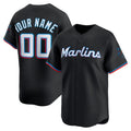 Custom Miami Marlins Black HeidiMiller Alternate Limited Jersey