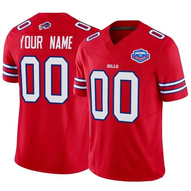 Custom B.Bills Active Player Red HeidiMiller 2025 F.U.S.E. With Farewell Patch Vapor Untouchable Limited Stitched Jersey