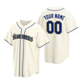 Custom Seattle Mariners Cream HeidiMiller Stitched Cool Base Jersey