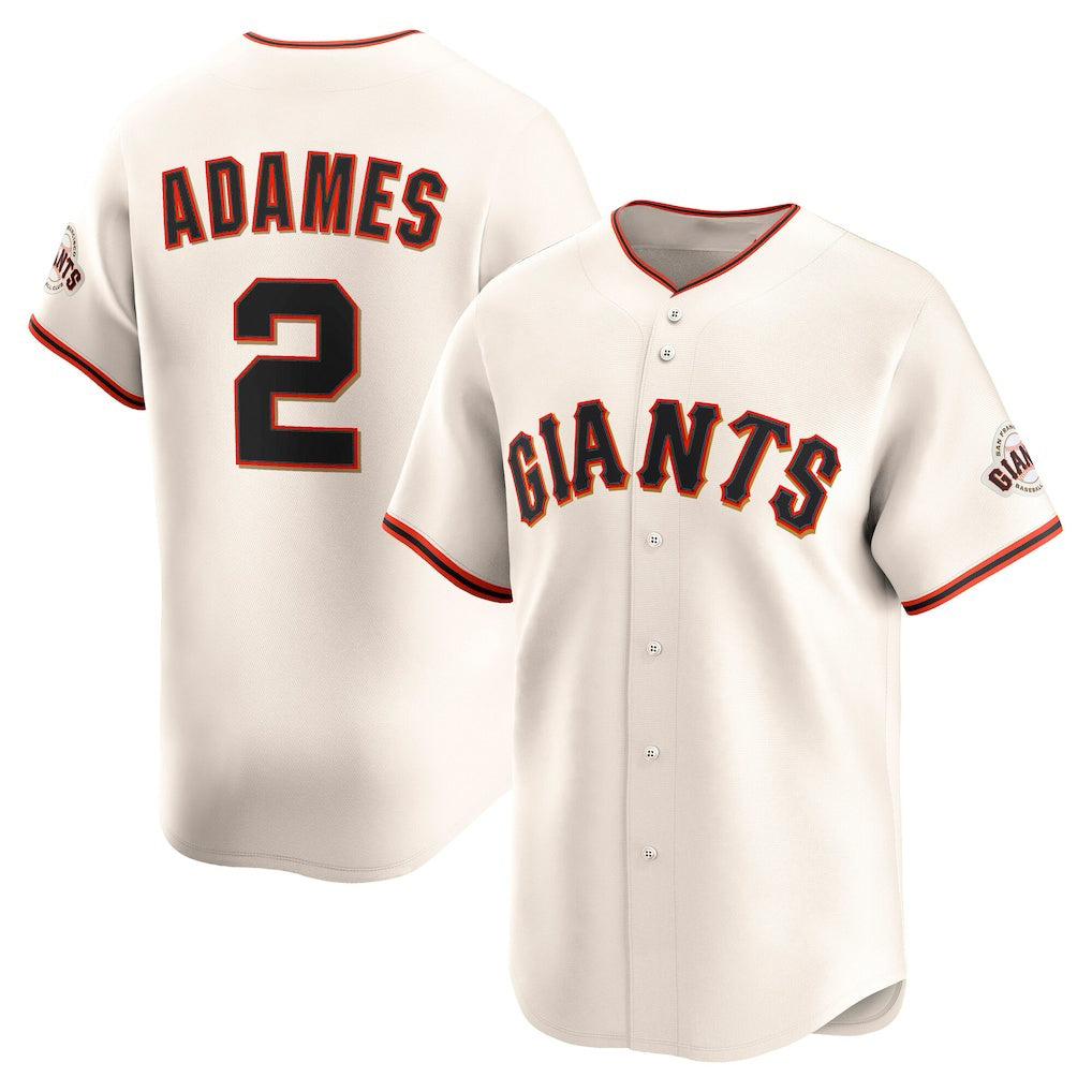 San Francisco Giants #2 Willy Adames Cream HeidiMiller Home Limited Player Jersey