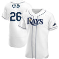 Tampa Bay Rays #26 Ji-Man Choi White HeidiMiller Home Jersey
