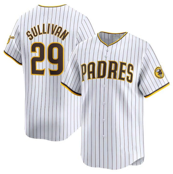San Diego Padres #29 Brett Sullivan White HeidiMiller 2024 Home Limited Stitched Jersey