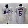 New York Mets #5 David Wright White HeidiMiller Stitched Jersey