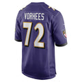 B.Ravens #72 Andrew Vorhees Purple HeidiMiller Team Game Jersey