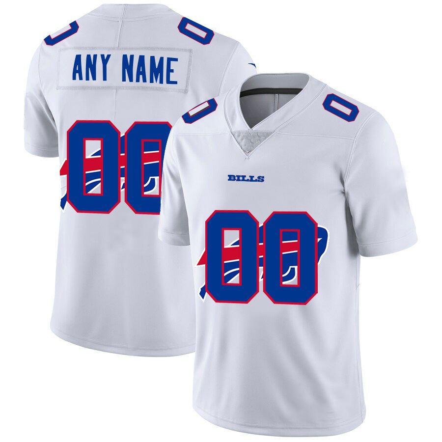 Custom B.Bills White HeidiMiller Team Big Logo Vapor Untouchable Limited Jersey
