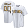 Custom San Diego Padres Active Player White HeidiMiller 2022 All-Star Cool Base Stitched Jersey