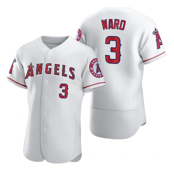 Los Angeles Angels #3 Waylor Ward White HeidiMiller Flex Base Stitched Jersey