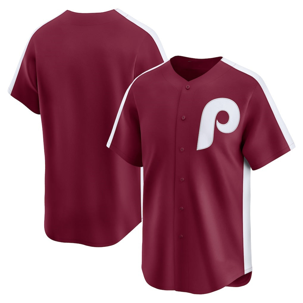 Philadelphia Phillies Maroon HeidiMiller Throwback Cooperstown Collection Limited Jersey