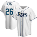 Tampa Bay Rays #26 Ji-Man Choi Replica White HeidiMiller Home Jersey