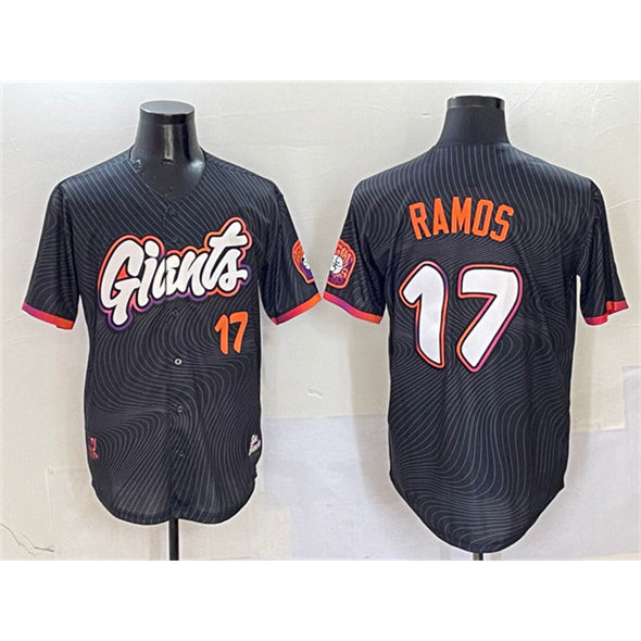 San Francisco Giants #17 Heliot Ramos Anthracite HeidiMiller 2025 City Connect Limited Stitched Jersey