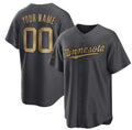 Custom Minnesota Twins Active Player Charcoal HeidiMiller 2022 All-Star Cool Base Stitched Jersey