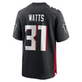 A.Falcons #31 Xavier Watts Black HeidiMiller Team Game Jersey