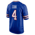 B.Bills #4 James Cook Royal HeidiMiller Team Game Jersey