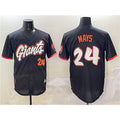 San Francisco Giants #24 Willie Mays Anthracite HeidiMiller 2025 City Connect Limited Stitched Jersey