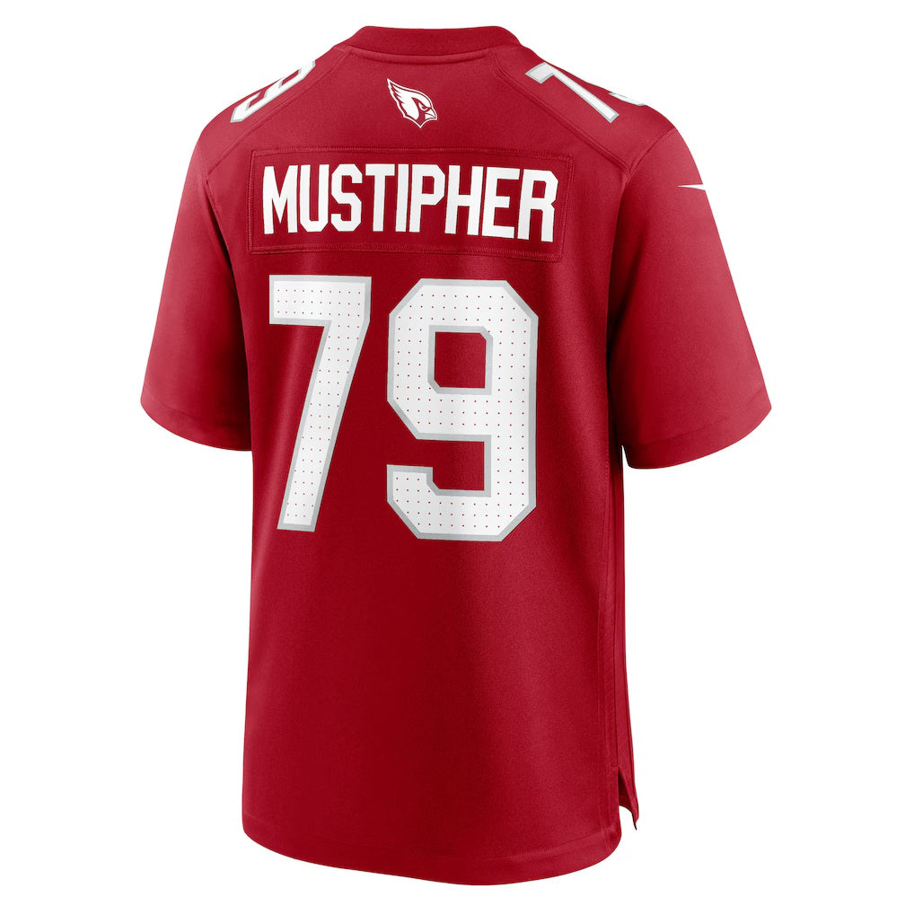 A.Cardinals #79 PJ Mustipher Cardinal HeidiMiller Team Game Jersey
