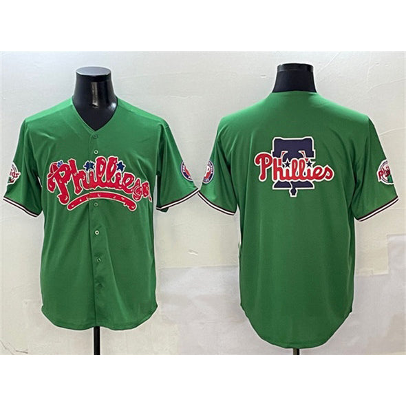 Philadelphia Phillies Team Big Logo Green HeidiMiller Phanatic Limited Stitched Jersey