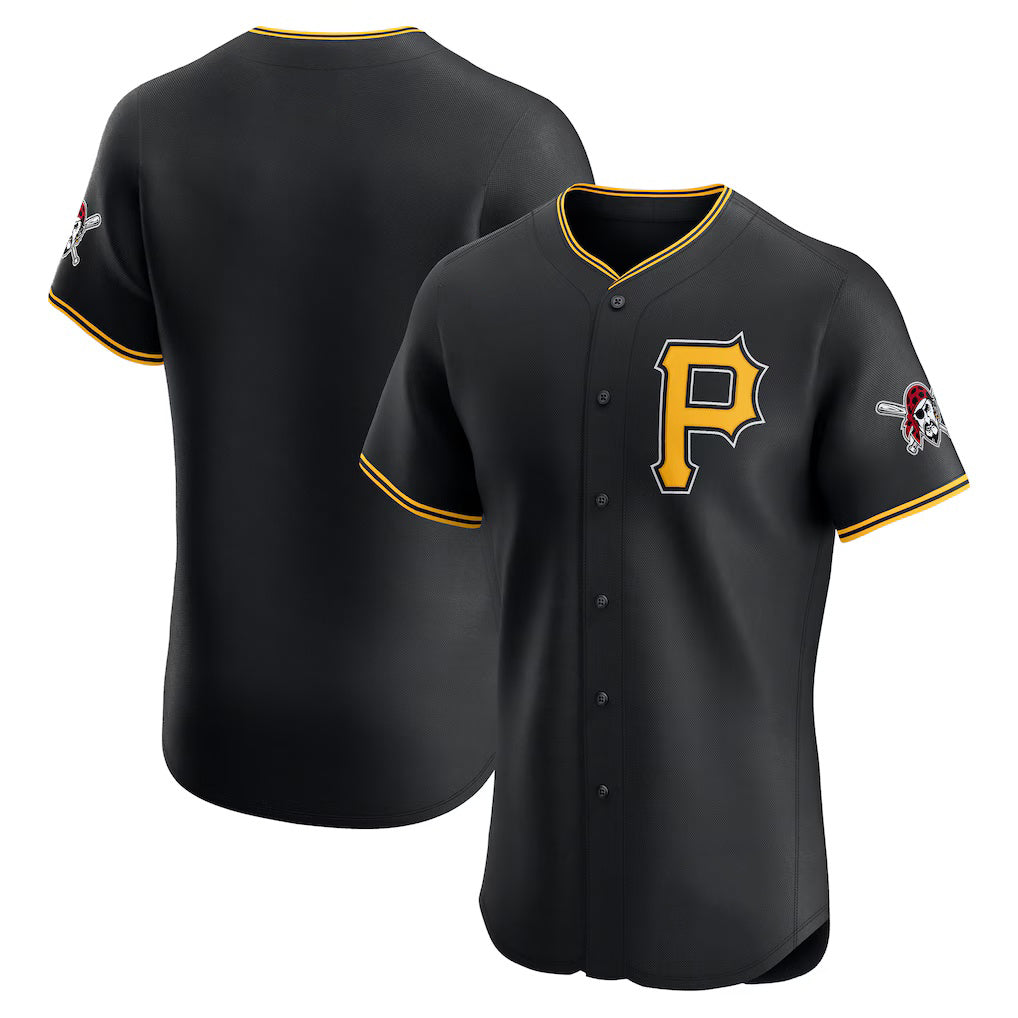 Pittsburgh Pirates Black HeidiMiller Alternate Vapor Premier Elite Patch Jersey