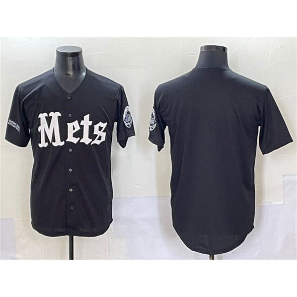 New York Mets Blank Black HeidiMiller 'Gotham Gothic Edition' Vapor Premier Limited Stitched Jersey