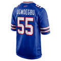 B.Bills #55 David Ugwoegbu Royal HeidiMiller Game Jersey