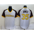 San Diego Padres #35 Randy Jones White HeidiMiller Stitched Cooperstown Cool Base Jersey