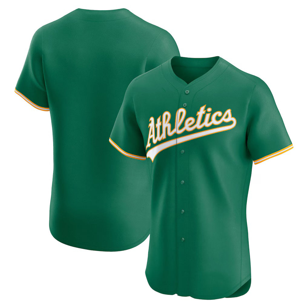 Oakland Athletics Kelly Green HeidiMiller Alternate Elite Jersey