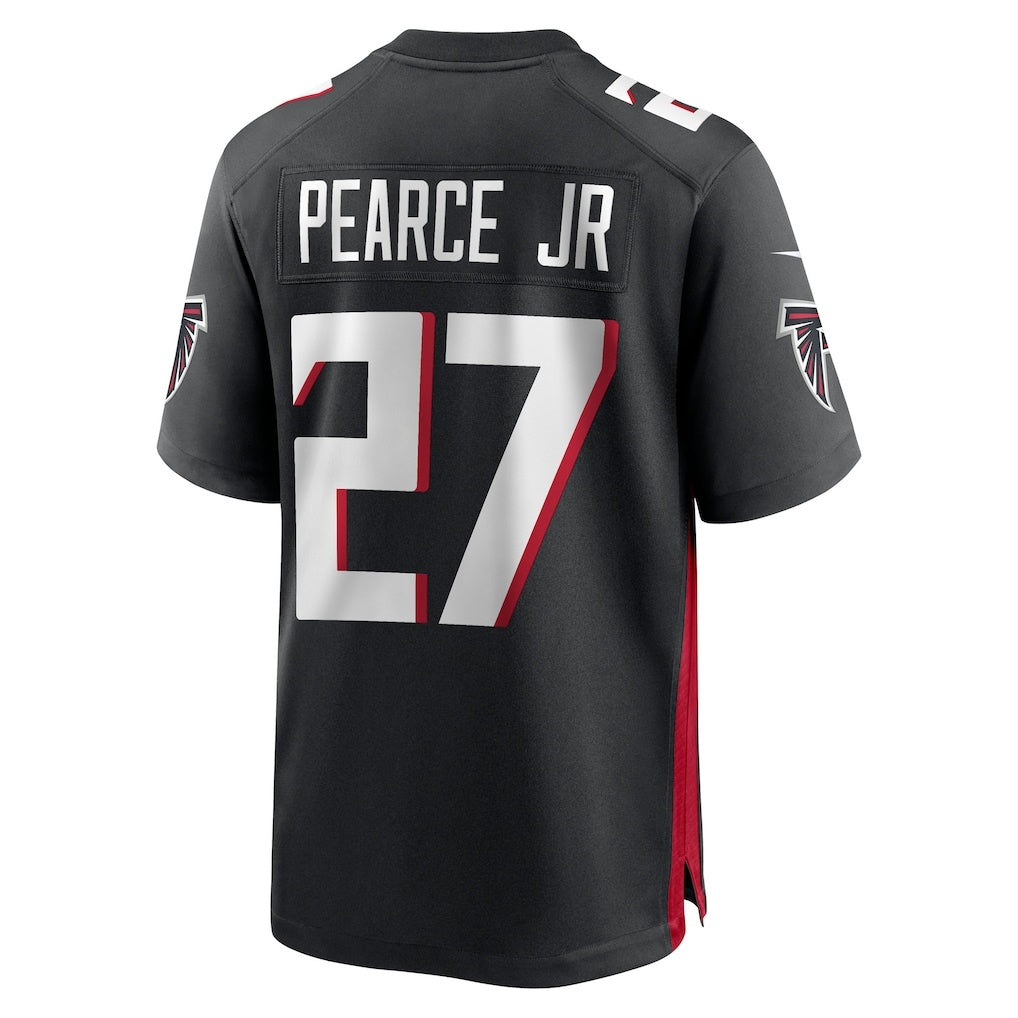 A.Falcons #27 James Pearce Jr. Black HeidiMiller 2025 Draft First Round Pick Game Player Jersey