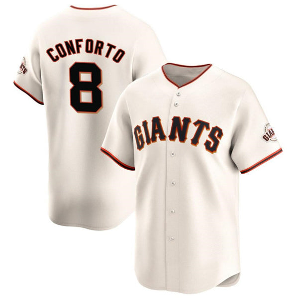 San Francisco Giants #8 Michael Conforto Cream HeidiMiller Cool Base Stitched Jersey