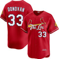 St. Louis Cardinals #33 Brendan Donovan Red HeidiMiller 2024 City Connect Limited Stitched Jersey