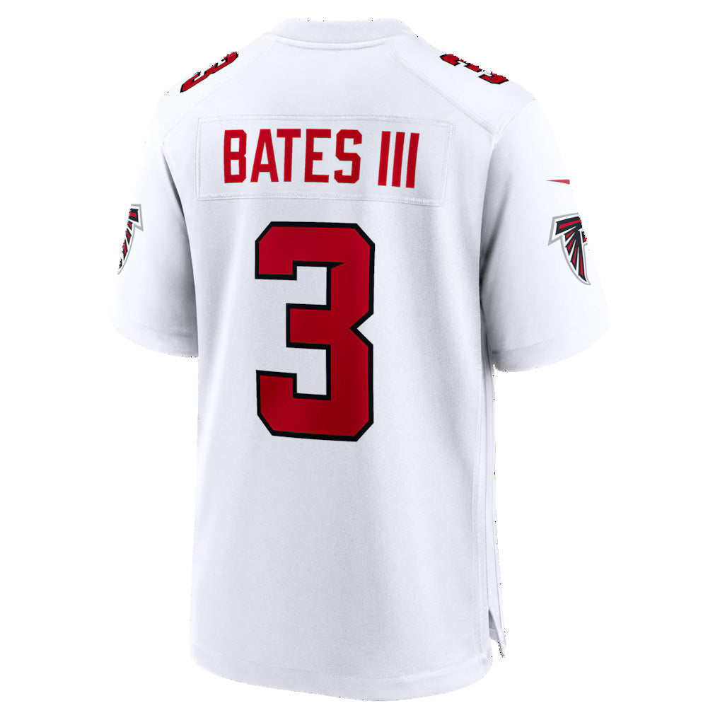 A.Falcons #3 Jessie Bates III White HeidiMiller Game Jersey