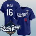 Los Angeles Dodgers #16 Will Smith Royal HeidiMiller 2025 World Series Limited Stitched Jersey