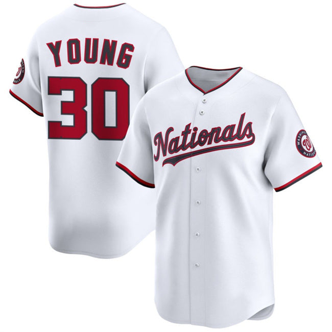 Washington Nationals #30 Jacob Young White HeidiMiller 2025 Home Limited Stitched Jersey