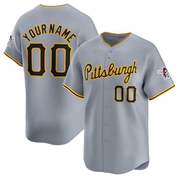 Custom Pittsburgh Pirates Active Player Gray HeidiMiller Away Limited Stitched Jersey