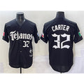 Texas Rangers #32 Evan Carter Black HeidiMiller Mexico 2025 Vapor Premier Limited Stitched Jersey