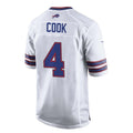 B.Bills #4 James Cook White HeidiMiller Team Game Jersey