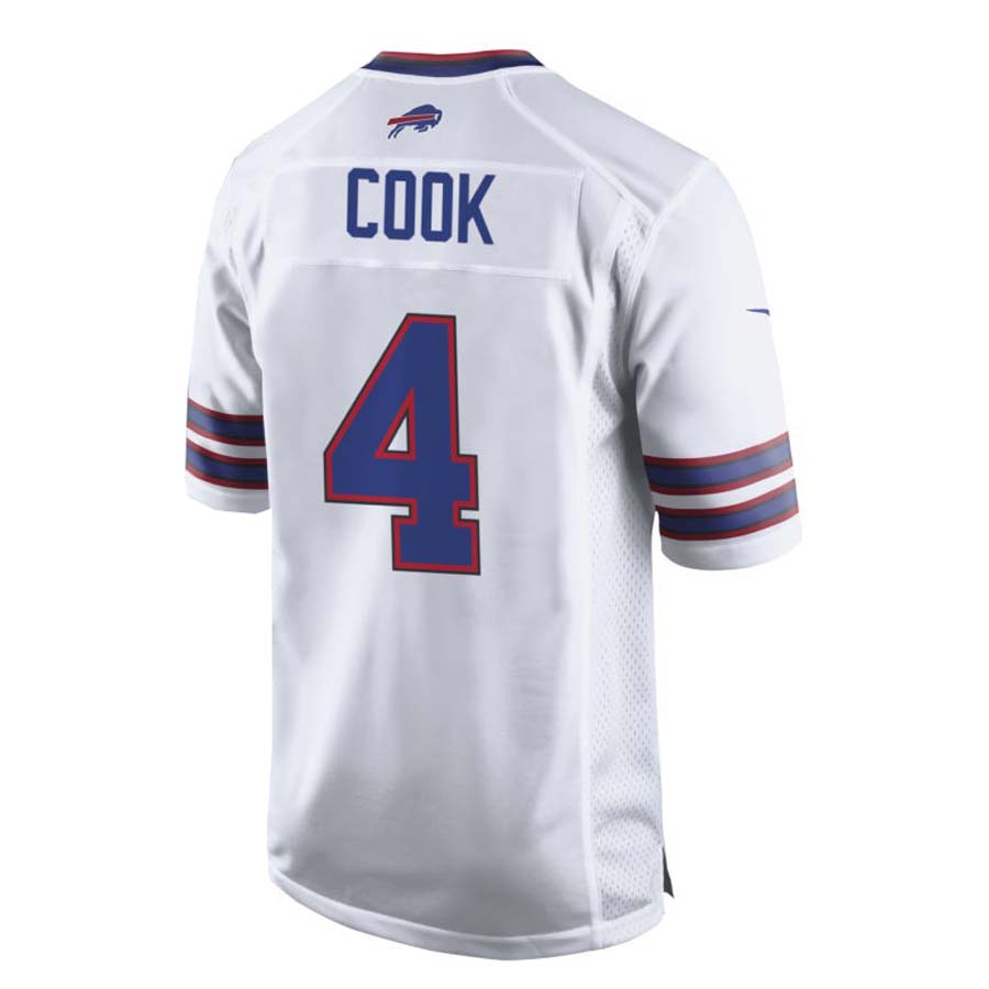 B.Bills #4 James Cook White HeidiMiller Team Game Jersey