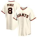 San Francisco Giants #8 Hunter Pence Cream HeidiMiller Home Retired Player Replica Jersey