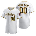 Custom Pittsburgh Pirates White HeidiMiller 2020 Stitched Flex Base Jersey